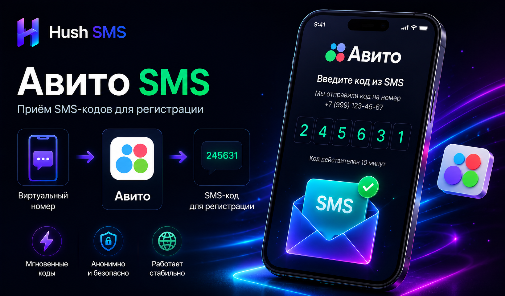 Виртуальный номер для Авито: приём SMS без иллюзий про «вечный» доступ